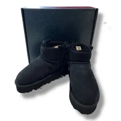 EMU Australia エミュ オーストラリア ムートんブーツ w13073 フォイフラットフォームマイクロ 厚底 Foy Flatform Micro ショートブーツ 歩きやすい レディース 箱付 23 ブラック 冬 久喜倉庫店 K180H