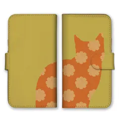 iPhone11Pro ケース 手帳型 アイフォン11 プロ スマホケース 携帯ケース 猫 ねこ ネコ シルエット 花柄 お花 フラワー くすみカラー かわいい 大人可愛い 大人女子  スマホカバー カラー09