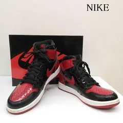 【極美品】NIKE ナイキ AIR JORDAN 6Y エアジョーダン パテント Nike Air Jordan 1 Low ”ブラック パテント” 22‐29cm 送関込