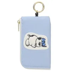 【メール便】スヌーピー キーケース＆定期入れ キーパスポーチ リール付き BL ピーナッツ マリモクラフト キー＆パスポーチ ICカードケース 鍵ケース パスケース キャラクター グッズ 