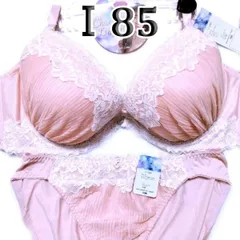 ♪[格安]06[Ⅰ85&3L]ブラ ショーツ セットpan cute　ローズピンクホワイトレース付き　大きなカップサイズ 　新品未使用