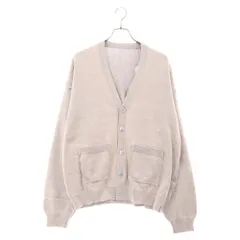 UNUSED (アンユーズド) Cotton knit cardigan US2437 ブリーチ加工 ニットカーディガン パープルのサムネイル