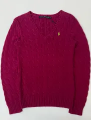 ポロ Ralph Lauren(ラルフローレン) Vネック ケーブル ニット