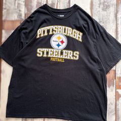 TEAM ピッツバーグ・スティーラーズ ロゴTシャツ ビッグシルエット　黒 ブラック 古着