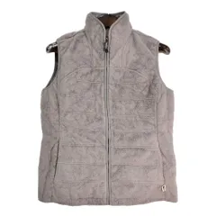 THE NORTH FACE ノースフェイス リバーシブル フリースベスト アウトドア グレー (レディース L) 中古 古着 T1236