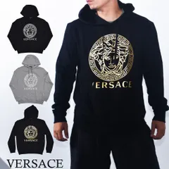 美品✨VERSACE ヴェルサーチ スウェット メデューサ ブラック 2XL VERSACE - 90s VERSACE【ベルサーチ】メデューサ刺繍入り