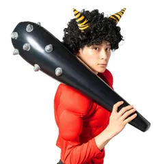 【在庫処分】クリアストーン(Clearstone) コスプレ 節分 ハロウィン ドデカこん棒 こん棒 おもちゃ ユニセックス ブラック 衣装 仮装 コスチューム