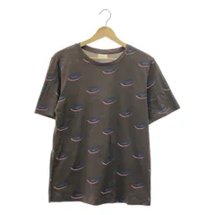 DRIES VAN NOTEN / ドリスヴァンノッテン | コットン リップ 総柄 Tシャツ | S | ブラウン | メンズ