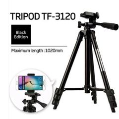★新品★ TF-3120 三脚 スマホ カメラ ブラック 軽量 伸縮式 1020mm　スタンド