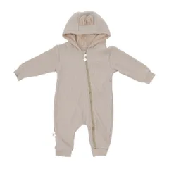 ☆ グレー ☆ 80cm ☆ ロンパース narps380 ベビー服 ロンパース カバーオール オールインワン ベビー服 子供服 長袖 フード付き 綿 コットン ドット柄 前開き 着ぐるみ お出かけ 外出 部屋着 パジャマ 秋 冬 女の子 男の子