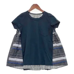 Sacai 23SS サカイ カットソー 切替トップス 半袖シャツ 美品 Sacai サカイ ブラウス プルオーバー トップス カットソー