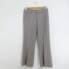 #anc ニューヨーカー NEWYORKER パンツ 7 茶 ベージュ 千鳥格子 センタープレス レディース [810136]のサムネイル