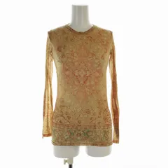 アクネ ストゥディオズ Acne Studios Seamless Printed Top In Peach Orange カットソー 総柄 クルーネック 長袖 M オレンジ /ROのサムネイル