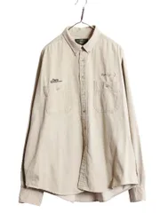 【お得なクーポン配布中!】 90s オービス 長袖 ボタンダウン シャツ メンズ XL 90年代 オールド ORVIS フィッシング 長袖シャツ ヘビーウェイト コットン 大きいサイズ