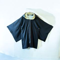 着物フーディ パーカー 帯 黒留袖 リメイク remake メンズ レディース 久喜倉庫店 NO.0015