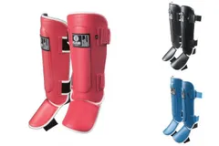 ISAMI シンガードTS FS-11 //isami イサミ キックボクシング ムエイタイ karate 空手 レガース 衝撃吸収　ビニールレザー ハードタイプ スパーリング 組手 送料無料