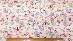 ポチャコ,生地幅110cm×長さ100cm、薄ベージュ