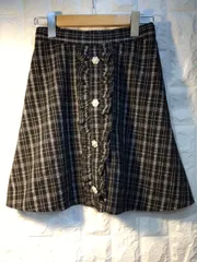 evelyn ギンガムチェック　ラメ　フレアスカート