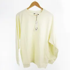 ユニクロ UNIQLO ライトウエイトスウェットシャツ 長袖 ロンTシャツ 341-456971 オフホワイト XL