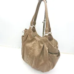 ◇ MICHEL KLEIN ミッシェルクラン ショルダー留め具はあり ハンド バッグ ブラウン レディース E  【1408060021246】