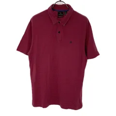 ヴィクトリノックス ボーダー 半袖 ポロシャツ M レッド×ブルー VICTORINOX メンズ