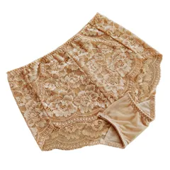 Karly Shop レースショーツ レディース 深履き すっぽり 透ける 花柄 ストレッチ 大きいサイズ エレガント 上品  s614