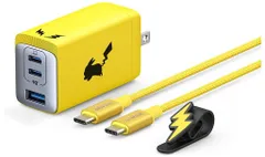 【新品・3営業日で発送】ANKER アンカー Anker USB急速充電器 65W ピカチュウモデル Yellow (B2668N71)