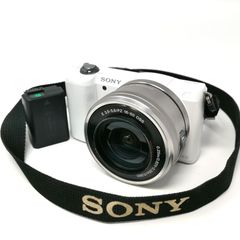 ソニー　α5000 ホワイト パワーズームレンズキット E PZ 16-50mm F3.5-5.6 OSS デジタル一眼 充電器ないため動作未確認　管理番号KKVNKO522