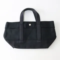 キャバ CaBas N°1 Tote small 三河木綿 刺し子織り トートバッグ S/ブラック スモール ハンドバッグ【2400014534351】のサムネイル