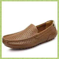 【在庫セール】革靴 柔らかい カジュアルシューズ 軽量 紳士靴 通気 ビジネス 手作り ローファー デッキシューズ モカシン カジュアル 歩きやすい スリッポン おしゃれ オフィス用 ドライビングシューズ メンズ 日常履き [LECMT]