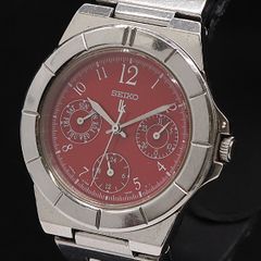 稼働品 セイコー ルキア クロノグラフ メンズ 腕時計 7T32-6K80 QZ 