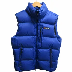 アールエルエックス ラルフローレン RLX RALPH LAUREN ダウンベスト ジャケット ロゴワッペン USA限定 ジップアップ 青 ブルー M アウターのサムネイル