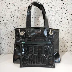 極美品 Chloe エナメル トートバッグ ジャッキー 肩掛け チャーム付き