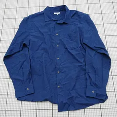 ◇ ⊂ GLOBAL WORK グローバルワーク シンプル系 長袖 長袖シャツ サイズXL ブルー系 メンズ E  【1509190035209】