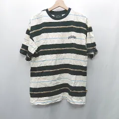 ◇ ⊂ Φ MONO-MART モノマート ボーダー柄 半袖 カットソー サイズM ブラック系 メンズ E  【1502030000634】のサムネイル