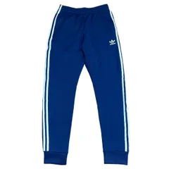 古着 adidas アディダス トラックパンツ トレフォイルロゴ 3ライン ネイビー M 255-143