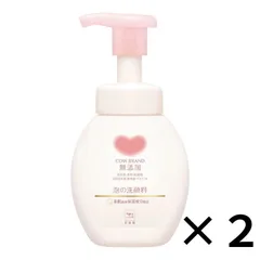 カウブランド 洗顔 泡 本体 160ml 2個 無添加 デリケート 牛乳石鹸 泡 洗顔料 皮脂 アミノ酸 植物性 ヒアルロン酸 セラミド 低刺激 4901525010566 送料無料 ポンプ ポンプ付きのサムネイル