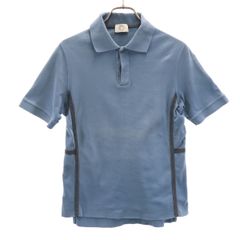 HERMES エルメス イタリア製 半袖 ポロシャツ S チャコールグレー メンズ 古着