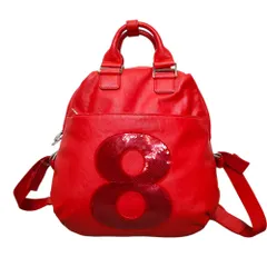 【極美品】ムータ muta カゴバッグ トートバッグ 大きいサイズ レザー 赤 muta - 【極美品】ムータ muta カゴバッグ トートバッグ 大きい