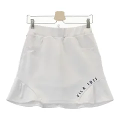 サイズ：M FILA GOLF フィラゴルフ  インナー付 ストレッチスカート  ホワイト系 [240101329477]# ゴルフウェア レディース ストスト