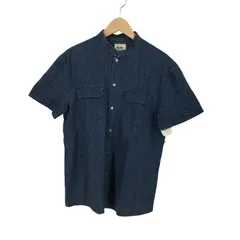 アクネ Acne シェルボタン バンドカラーインディゴデニムシャツ メンズ EUR：48 のサムネイル