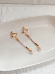 『桜木』組紐イヤリング