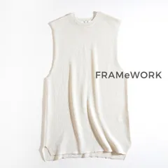 338t*美品 フレームワーク FRAMeWORK ペーパーヤーン チュニック.のサムネイル