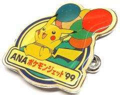 [Used] Badge/Pin Pikachu Pikapin '99 Model (Pin Badge) "Pokémon x ANA Pokémon Jet" Pikapika Sky 2001 Campaign