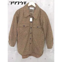 ■ GLOBAL WORK グローバルワーク 総柄 ジャケット サイズF ブラウン レディース 【1105100012287】