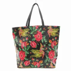 フェイラー FEILER パラディス ビッグトートバッグ ビニール 鳳凰 花柄 黒系 マルチカラー /UO