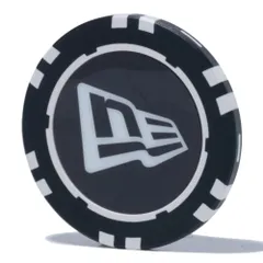 ニューエラ ゴルフ チップマーカー フラッグロゴ ブラック ホワイト 1個 New Era Golf Chip Marker Flag Logo Black White 1pcのサムネイル