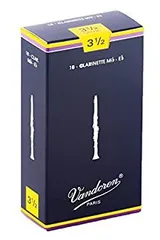 【中古】バンドーレン E♭クラリネットリード トラディショナル 硬さ:3-1/2 (10枚入り)