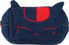 【中古】バッグ ニャンコ先生 デニムシリーズ ポーチ 「夏目友人帳 ～風薫るころ～」