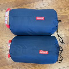 【中古】若干へたり2個セット　コールマン（Coleman）パフォーマーIII C5 寝袋 封筒型 シュラフ アウトドア
